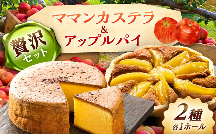 ママンセットB / ママンカステラ アップルパイ ケーキ スイーツ 洋菓子 ギフト / 恵那市 / 銀の森 [AUBG046]