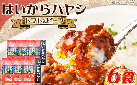 ハヤシライス「はいからハヤシ」 200g×6パック / ハヤシライス はやしらいす レトルト れとると 常温 カレー かれー / 恵那市 / 日本大正村 [AUBS002]