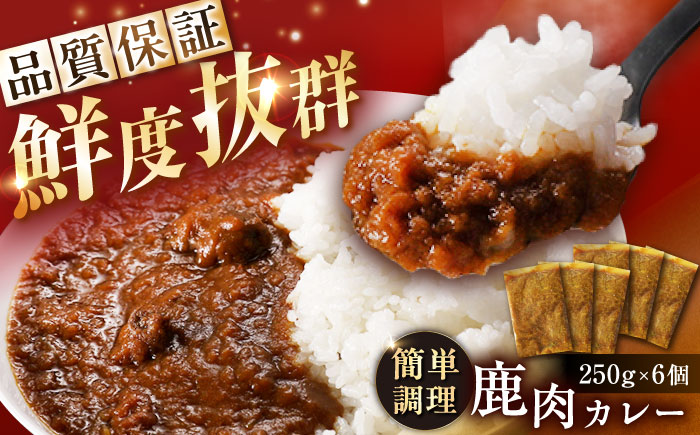 鹿肉カレー 250ｇ×6袋 / 鹿肉 鹿 ジビエ カレー レトルト / 恵那市 / 弘法屋 [AUEA002]