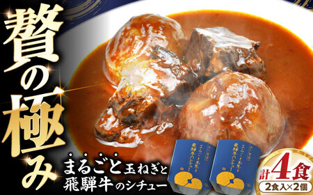 -あふひ 贅の極み- まるごと玉葱と飛騨牛のシチュー 2人前×2個セット / レトルトビーフシチュー 常温保存 時短 非常食 / 恵那市 / テンポイント [AUEU005] 2個