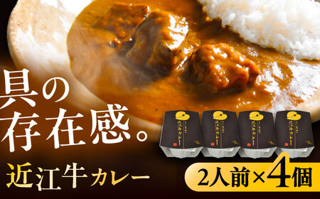 -あふひ 贅の極み- 近江牛カレー レトルト 2人前×4個セット ビーフカレー レトルトカレー 保存食 恵那市 / テンポイント [AUEU019] 4個