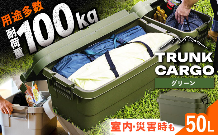 【選べるカラー】トランクカーゴ グリーン Mサイズ 1個 キャンプ ボックス 収納 アウトドア / 恵那市 / 東谷株式会社　明智流通センター [AUAD031]