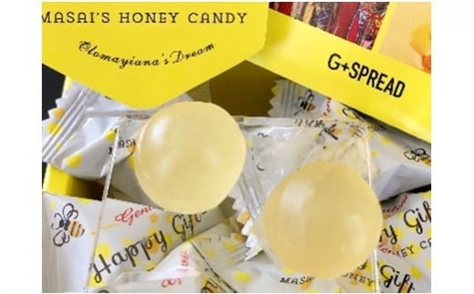 【国際社会貢献品】 ハニー キャンディ 8個入×6箱 | ジースプレッド お菓子 スイーツ おやつ 飴 あめ はちみつ 支援 M12S81