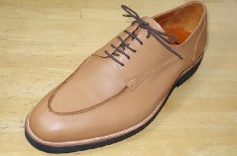 ハンドメイド の オーダー 紳士 革靴 （ モカ 縫い Ｕチップ ） | 工房Sei シューズ オーダーメイド 紳士靴 革 靴 メンズ