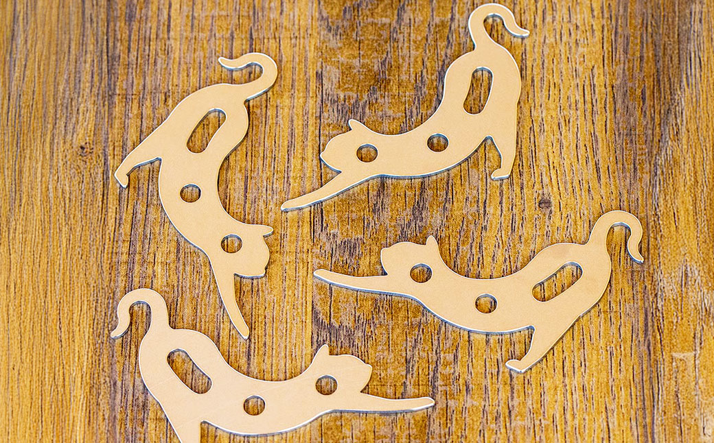 【4個セット】猫型自在『 大福（だいふく）』| 福善刃物工業 アウトドア用品 キャンプ用品 M08S75