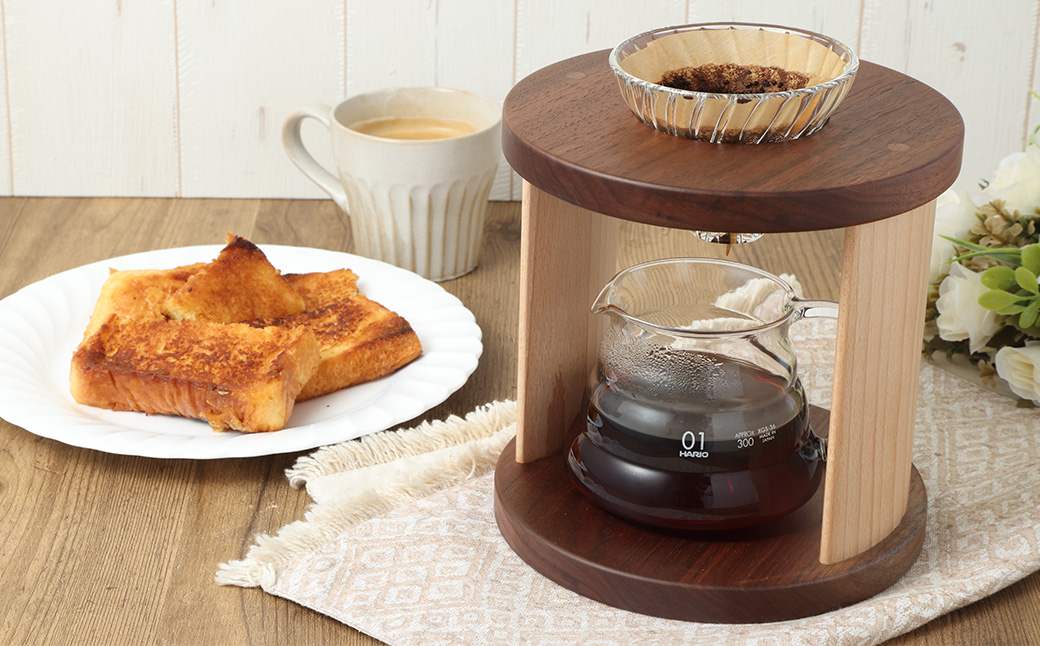 コーヒードリッパースタンド〈ブラックウォールナット〉 | ARAMS コーヒースタンド ドリッパースタンド M44S26
