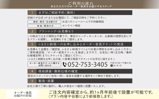 オーダー家具チケット 30,000円（割引券） 収納ラボ オーダー 家具 収納 耐震性 岐阜県 美濃加茂市
