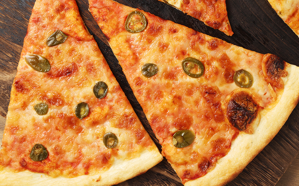 ニューヨークピザ ハラペーニョ ホール 8カット｜CAFÉ & PIZZA DELTA ピザ 冷凍 冷凍ピザ 国産小麦 M19S30