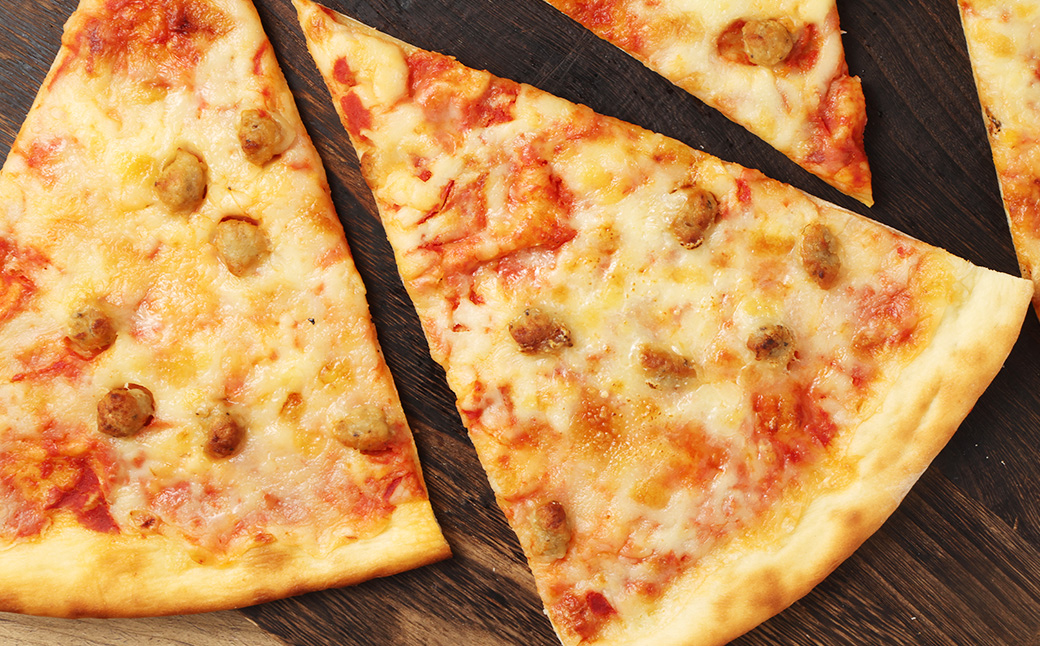 ニューヨークピザ イタリアンソーセージ ホール 8カット｜CAFÉ & PIZZA DELTA ピザ 冷凍 冷凍ピザ 国産小麦 M19S32