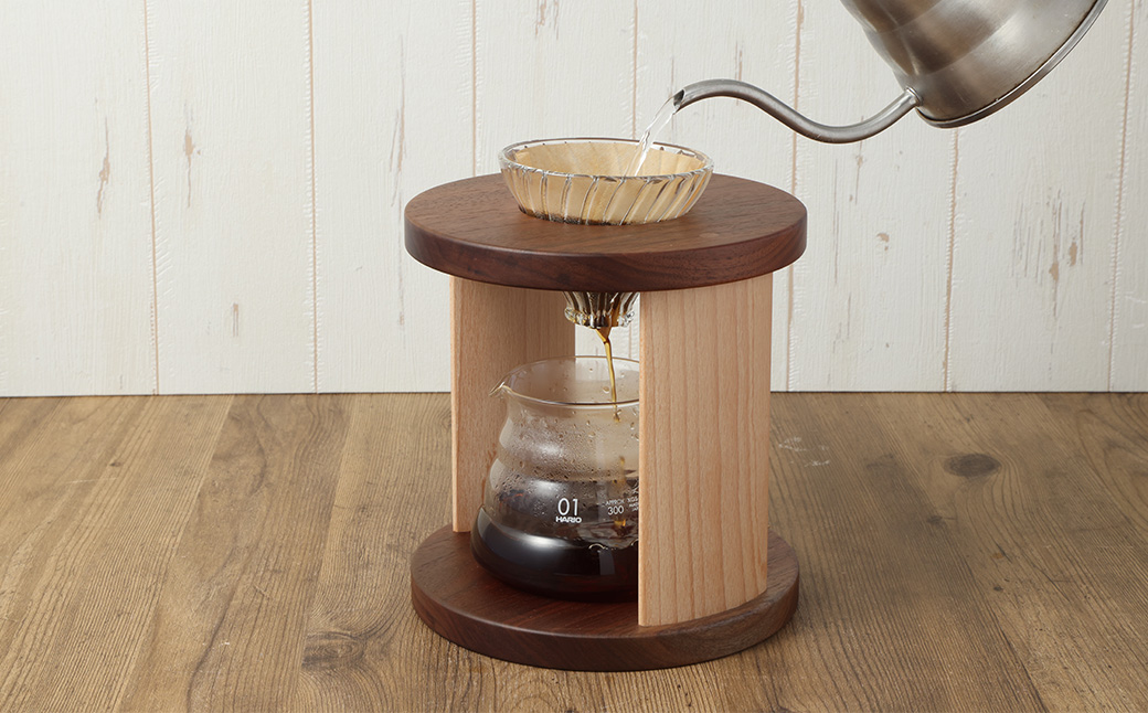 コーヒードリッパースタンド〈ブラックウォールナット〉 | ARAMS コーヒースタンド ドリッパースタンド M44S26