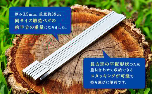 ステンレス 製 キャンプ 用 ペグ 『 打刀 』 20cm 8本セット | 福善刃物工業 アウトドア アウトドア用品 キャンプ用品 M14S49