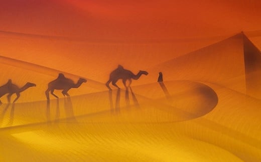 スピンアート 砂漠 | 美光技研 アート 作品 芸術 ステンレス