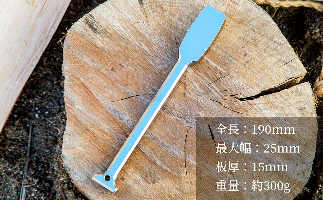 ステンレス製キャンプ用ハンマー『戦棍』１本（ペグ抜き『打刀』１本付属） | 福善刃物工業 アウトドア用品 キャンプ用品