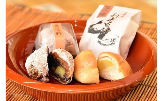 和菓子（利平ぐり10個と冬古柿5個）詰め合わせ | 和菓子処 満つ葉 お菓子 菓子 スイーツ 栗 柿 おやつ M14S65