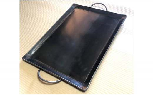 	バーベキュー用 極厚鉄板 グループ用 （約500mm × 380mm） | カナメ工業 鉄板 キャンプ用品 アウトドア用品 キャンプ アウトドア BBQ