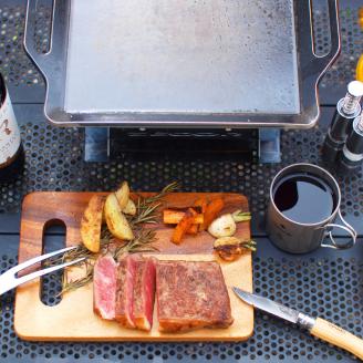 837 BQ90-02　ZEOOR キャンプ 極厚鉄板 厚さ9mm 400×350mm