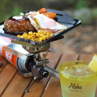 845 IW60-20　イワタニ ジュニアコンパクトバーナー専用 極厚鉄板 6mm 遮熱板・ケース付き