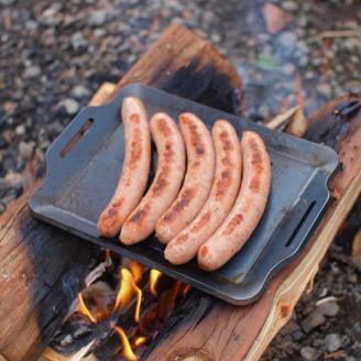 799 ZEOOR ソロ鉄板シリーズ キャンプ 極厚鉄板 プレート 厚さ4.5mm Lサイズ