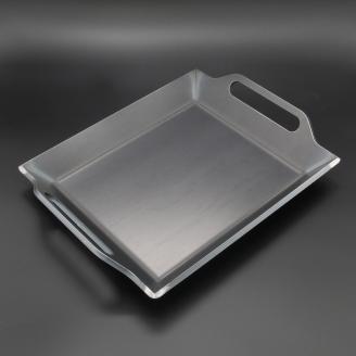 830 BF45-01　ZEOOR 極厚バーベキュー鉄板 深皿 4.5mm 330×260mm