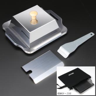 848 IW60-30　イワタニ ジュニアコンパクトバーナー専用 極厚鉄板 6mm 遮熱板・ケース・蒸し焼き蓋付き