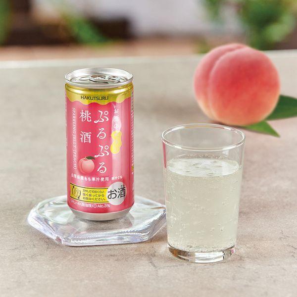 1089 白鶴 ぷるぷる桃酒 190ml×30本 １ケース