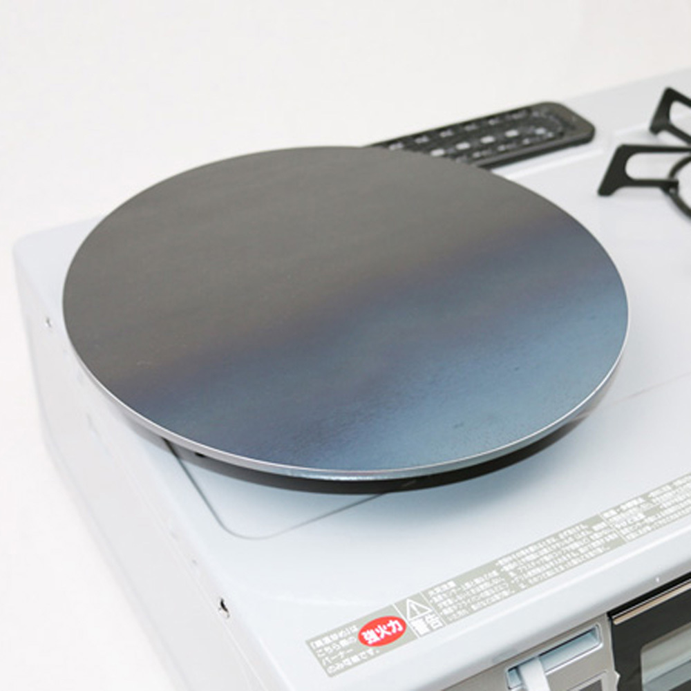 1057 ZEOOR 家庭でおいしく焼ける クレープメーカー 直径33cm 330mm クレープ鉄板トンボ スパチュラ付き IH対応 CR60-55P