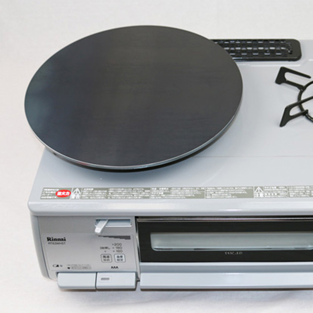 1059 ZEOOR 家庭でおいしく焼ける クレープメーカー 直径35cm 350mm 本格クレープ鉄板 トンボ スパチュラ付き IH対応 CR60-14P