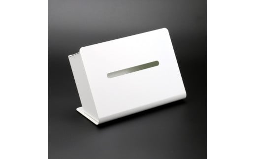 787 TS10-01WH ZEOOR ソフトパック用ティッシュケース 横型 ホワイト