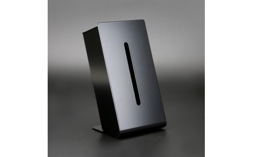 788 TS10-02BK ZEOOR ソフトパック用ティッシュケース 縦型 ブラック