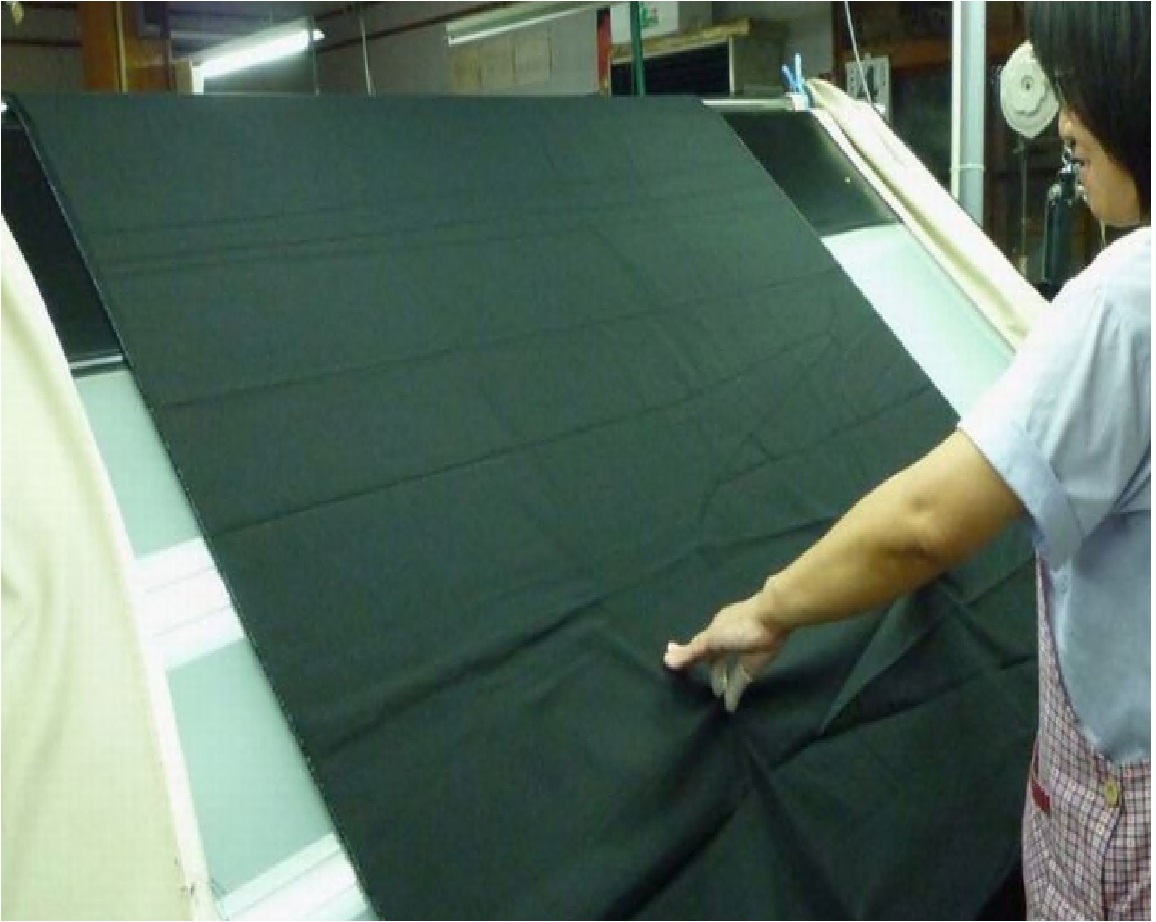 1199 暗幕生地カット アンマクヤオリジナル ポリエステル暗幕 P-2 100cm×80cm 遮光1級 防炎