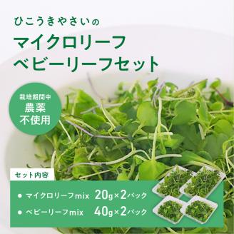 932 マイクロリーフミックス【20g】＆ベビーリーフミックス【40g】健康野菜の食べ比べセット