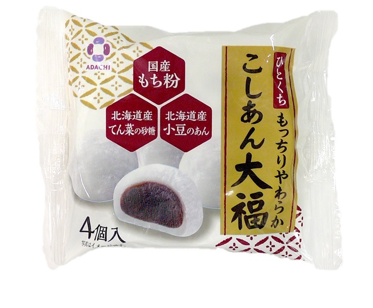 1119 アダチ製菓　こしあん大福(4個入り×6袋×8箱)