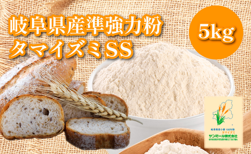 1227 タマイズミSS　5kg 岐阜県産小麦準強力粉