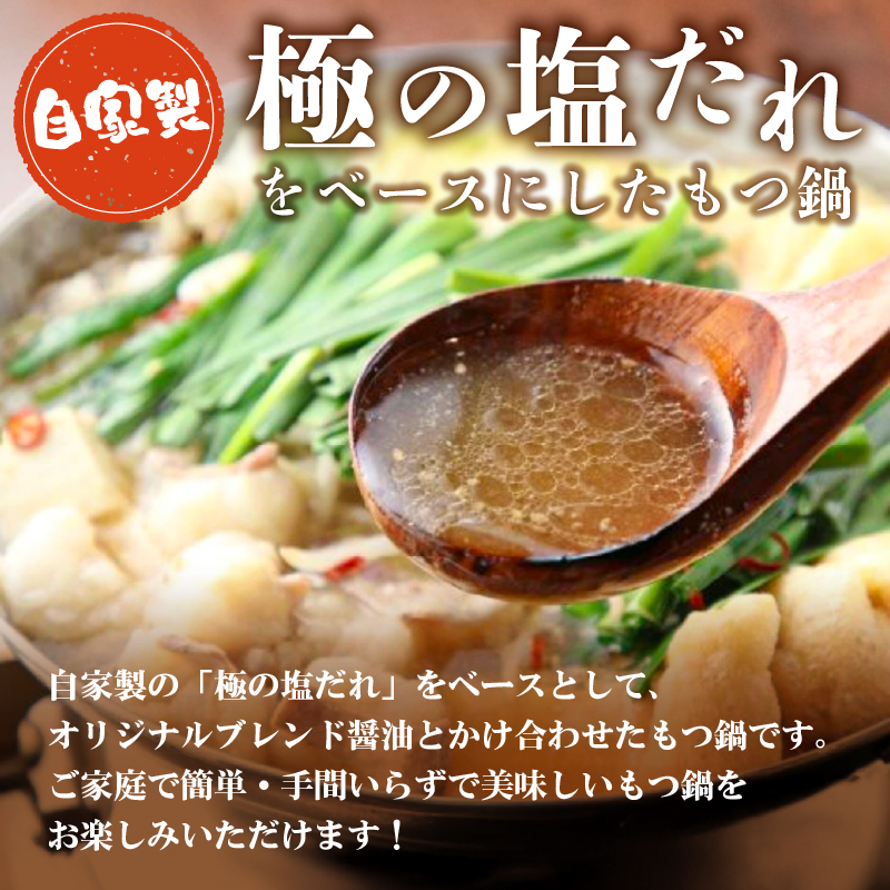 秘伝もつ鍋セット（野菜無し）　5人前【0065-006】