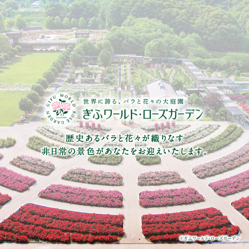 ぎふワールド・ローズガーデン 入園券 2枚【0070-001】