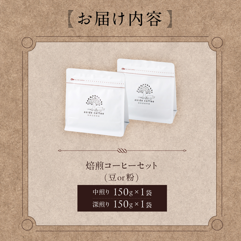 焙煎コーヒーセット(粉）【0103-002-2】