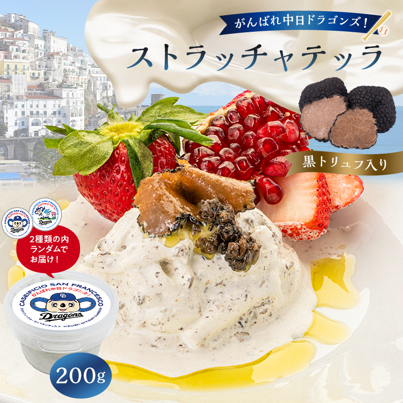 がんばれ中日ドラゴンズ！ストラッチャテッラ黒トリュフ入り1個【中日ドラゴンズコラボ】【0073-075】