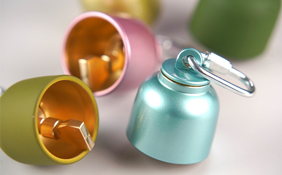 真鍮製くまベル　ダークグリーン