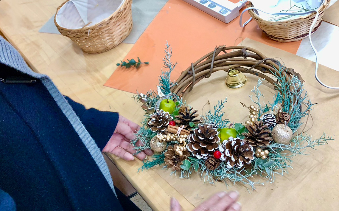 リース作り（体験）チケット送付