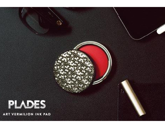 朱肉ケース　カモン　ブラッククロム