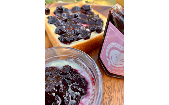 岐阜山県ブルーベリージャム1本焼き菓子5個セット