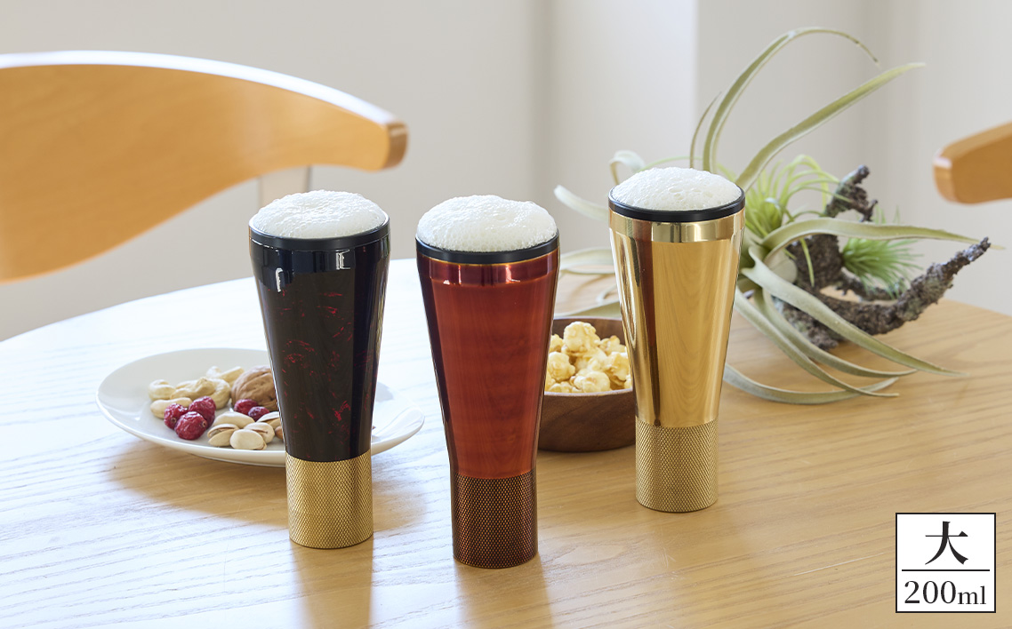 真鍮製 タンブラー 大 【クリア】