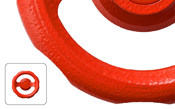 二口横水栓ウォーターワークス（レッドハンドル・鋳肌）