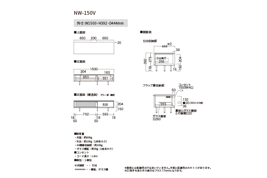 ＴＶボード NW-150V