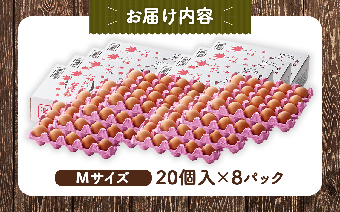 【山田養鶏】濃厚卵黄もみじたまご【160個入り】
