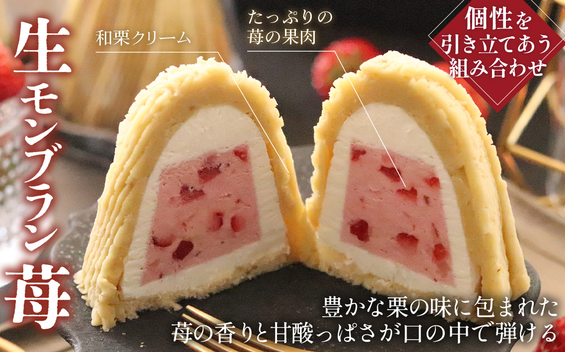 【3ヵ月定期便】「RICO DOLCE」生モンブラン3種　4個入