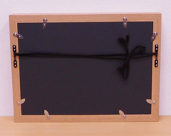 見開き御朱印帳額 見開き2面 ナチュラル木目 UVカットアクリル板仕様