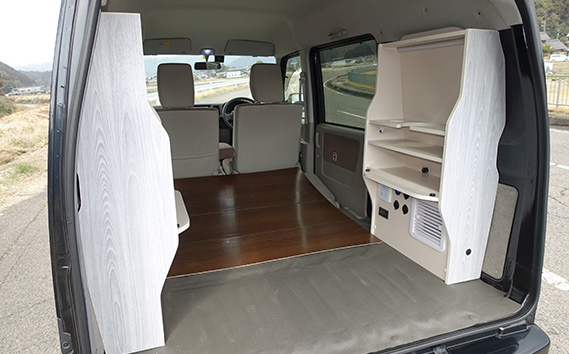 キャンピングカーレンタル　エブリイ　平日24時間　土日祝日別途対応可能