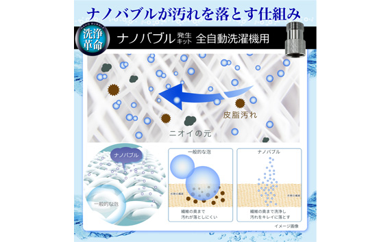 ナノバブル発生キット　全自動洗濯機用