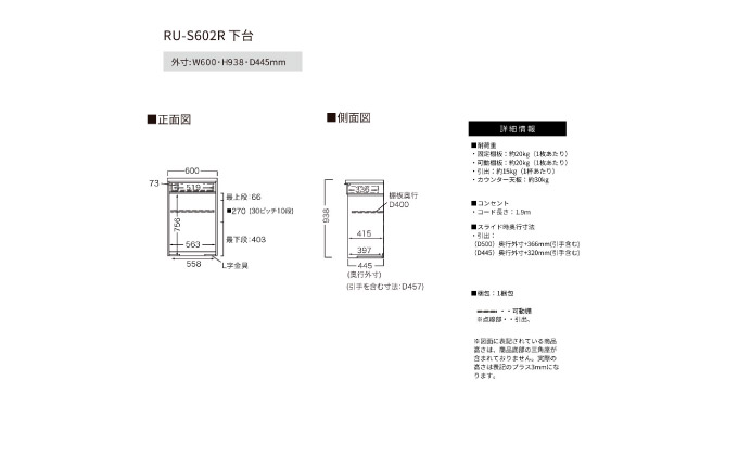 カウンターRU-S602R